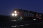 CN 2409 has just met two and is about to get a signal and proceed north off the siding